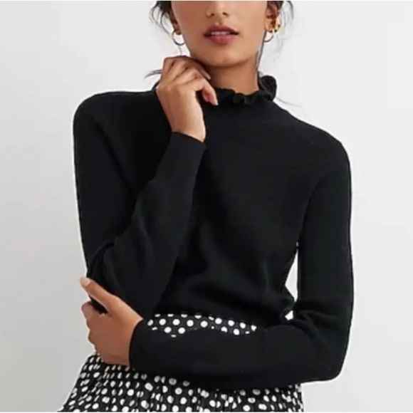 J. Crew Ruffle turtleneck sweater size S - Picture 1 of 3